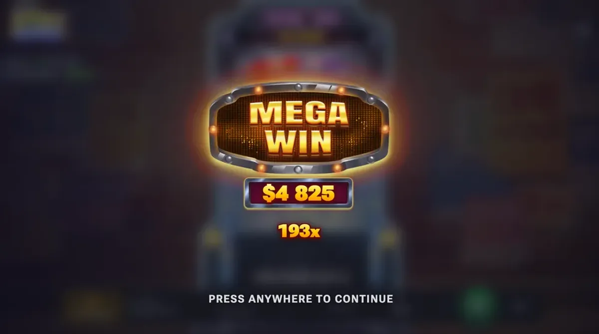 Lucky Ducky mega win screen, a big multiplier paid out from a bonus round
